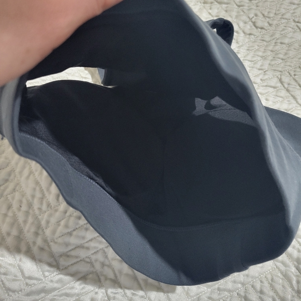 ETHOS High Neck Sports Bra XXS Blue Gray Minimalist Activewear Alo Lulu Vibes - Picture 5 of 5